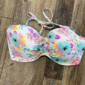 Victoria Secret 36 DD Floral swim top